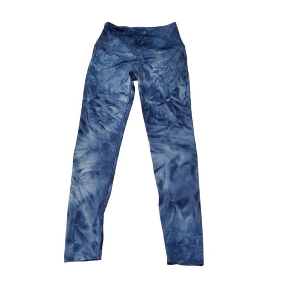 Beyond Yoga Leggings Medium Smokeshow Wave High Waisted Long Outlaw Navy Smoke - Picture 1 of 10